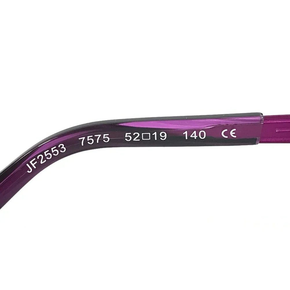J.F. Rey Eyeglasses Frames JF2553 7575 Matte Purple Horn Rectangular 52-19-140